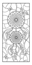 Load image into Gallery viewer, Dry Erase Stained Glass - Dream Catcher