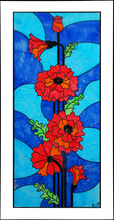 Load image into Gallery viewer, Dry Erase Stained Glass, Poppy Design, Sensory Rich, Dementia Care