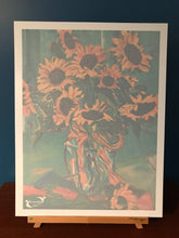 Load image into Gallery viewer, Wet Reveal, Water Activated Art, Art Therapy, Sunflower Canvas, Dementia Care Product, Aging with Grace, Alzheimer's Care Product, AccessibleArt