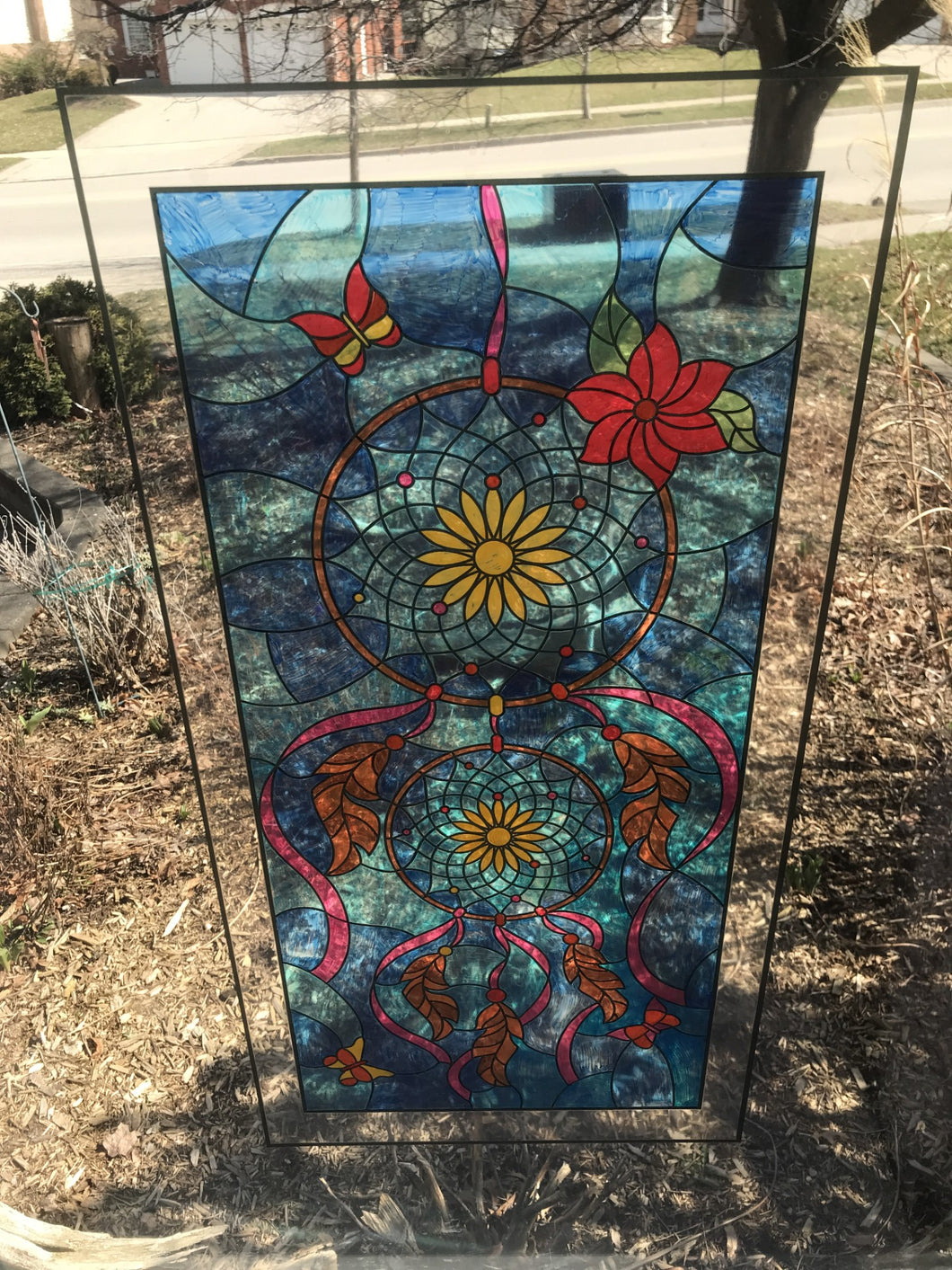 Dry Erase Stained Glass - Dream Catcher